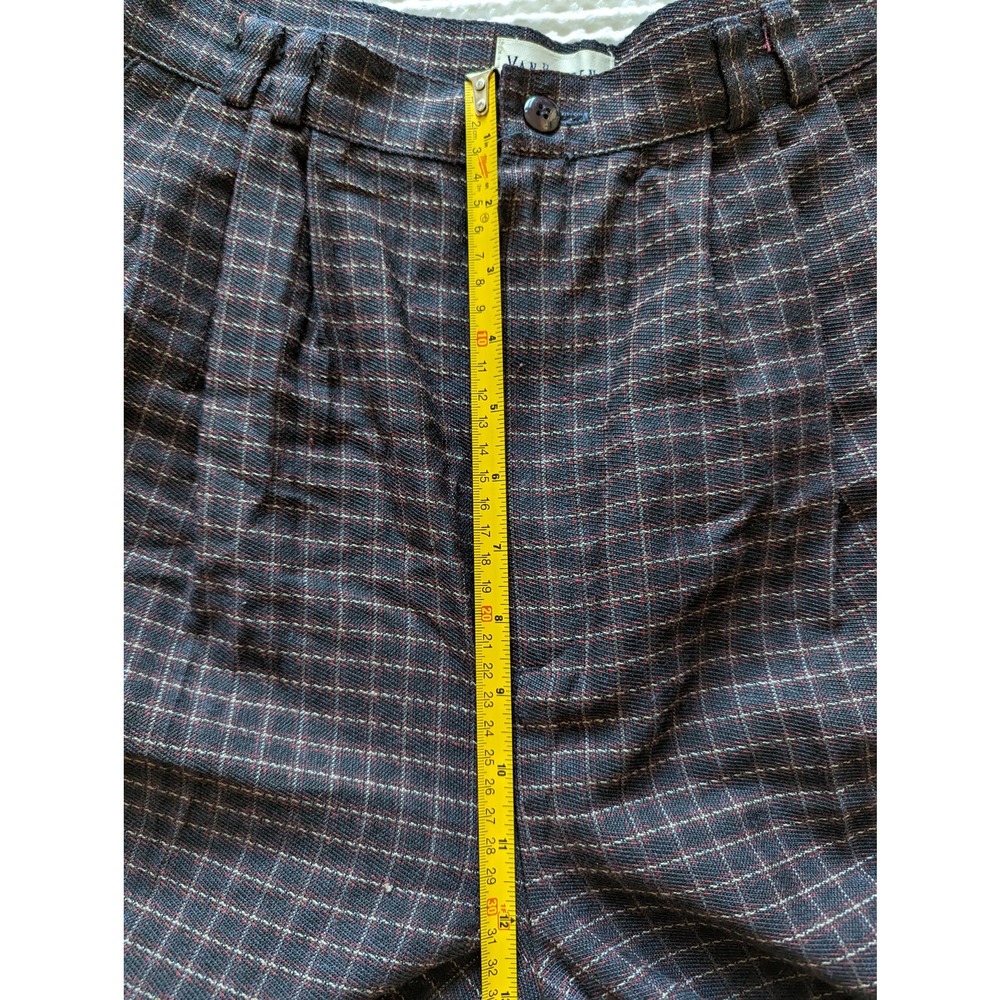 Van Huesen Checkered Plaid Pants Size 10 - Picture 4 of 7